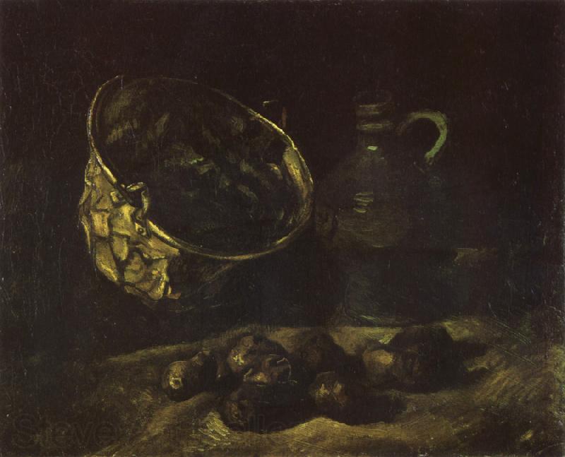 Vincent Van Gogh Still life with Copper Kettle,Jar and Potatoes (nn040